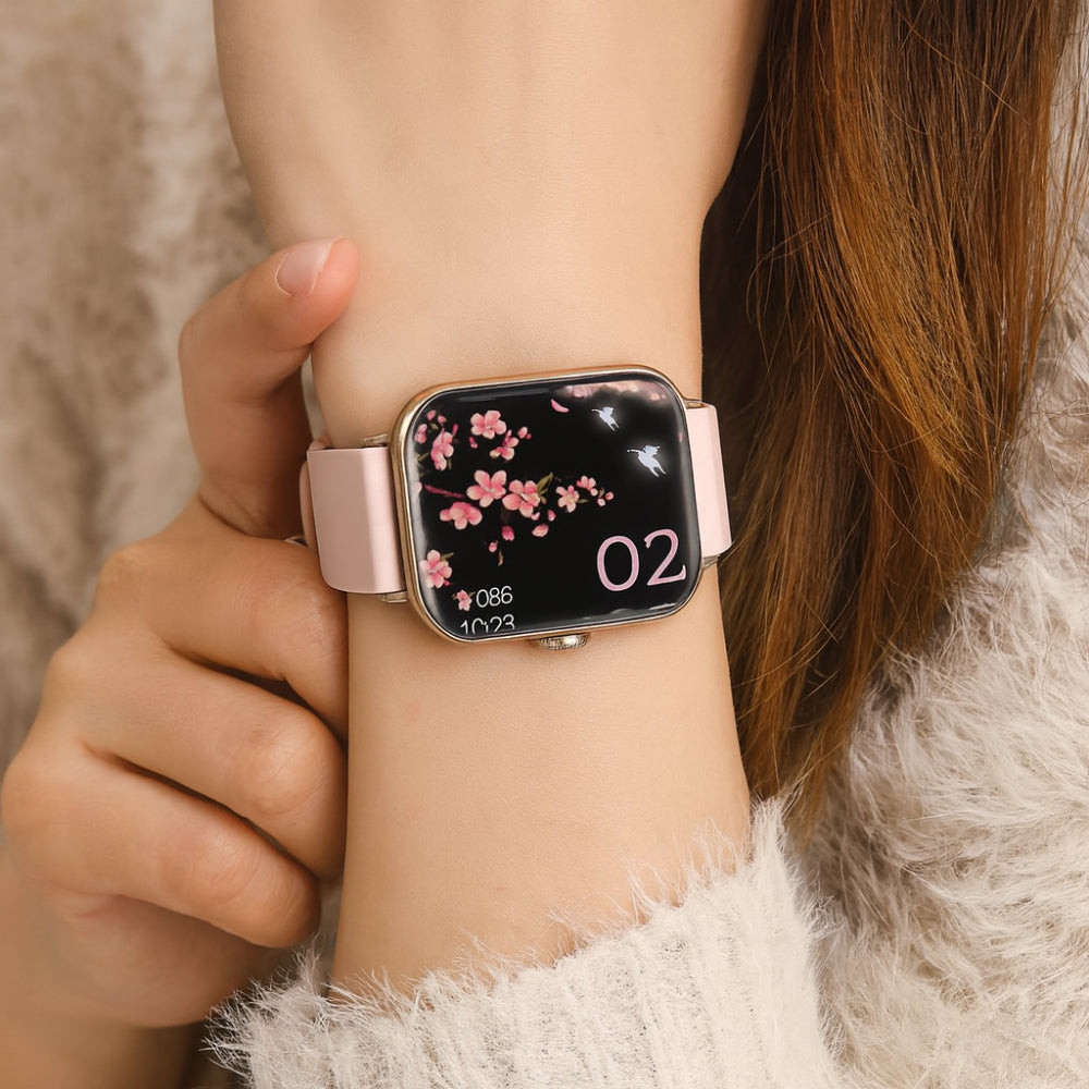 Montre connectée avec suivi de santé et appels Bluetooth