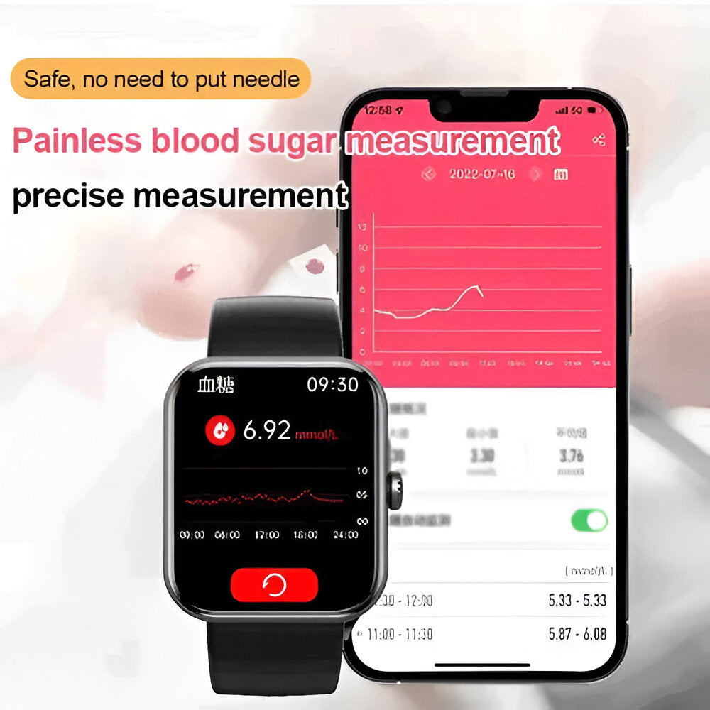 Montre connectée avec suivi de santé et appels Bluetooth