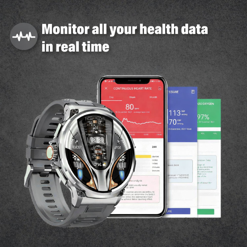 Rugged Outdoor Smartwatch Multi Sport Activities Daily Use