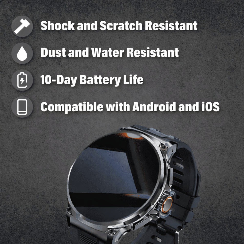 Rugged Outdoor Smartwatch Multi Sport Activities Daily Use