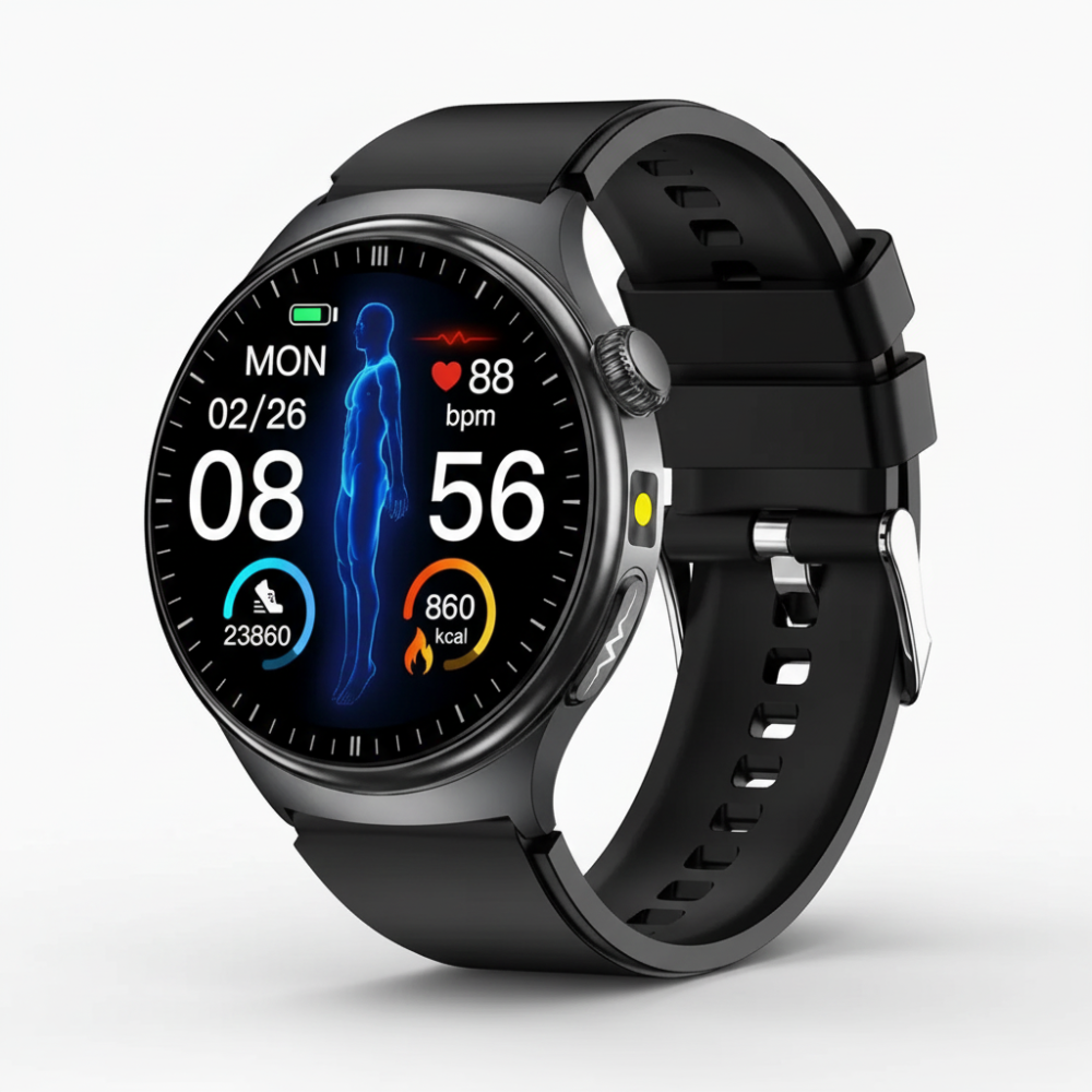 Smartwatch Health Tracker With Oxygen Level And Heart Rate
