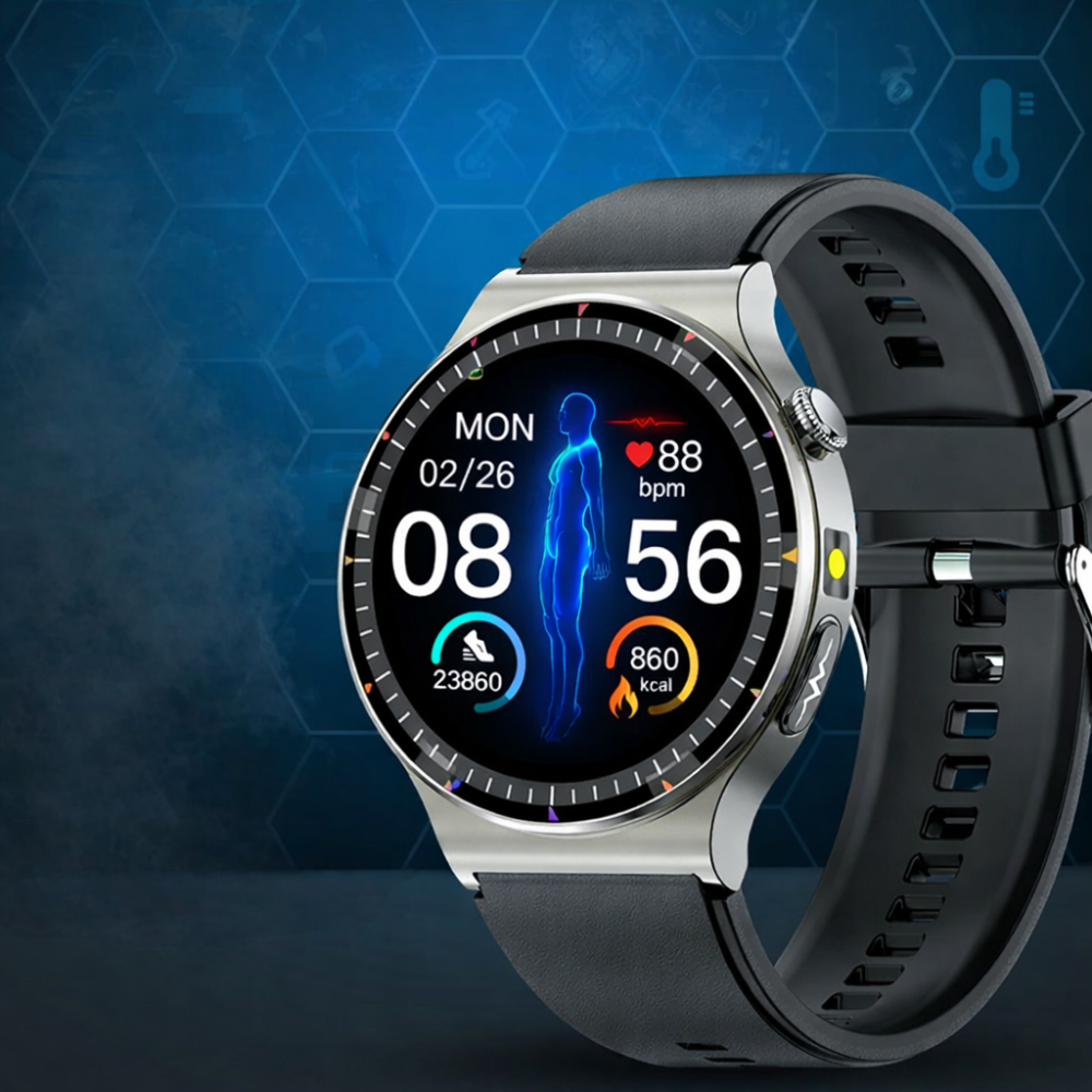 Smartwatch Health Tracker With Oxygen Level And Heart Rate