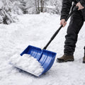 Sneeuwschep met verstelbare steel en brede kunststof schepblad