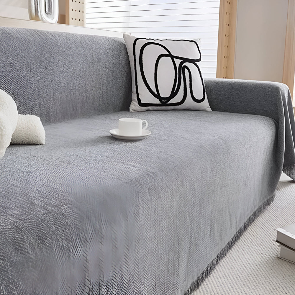 Potah na pohovku s texturovaným minimalistickým designem a ochranou nábytku