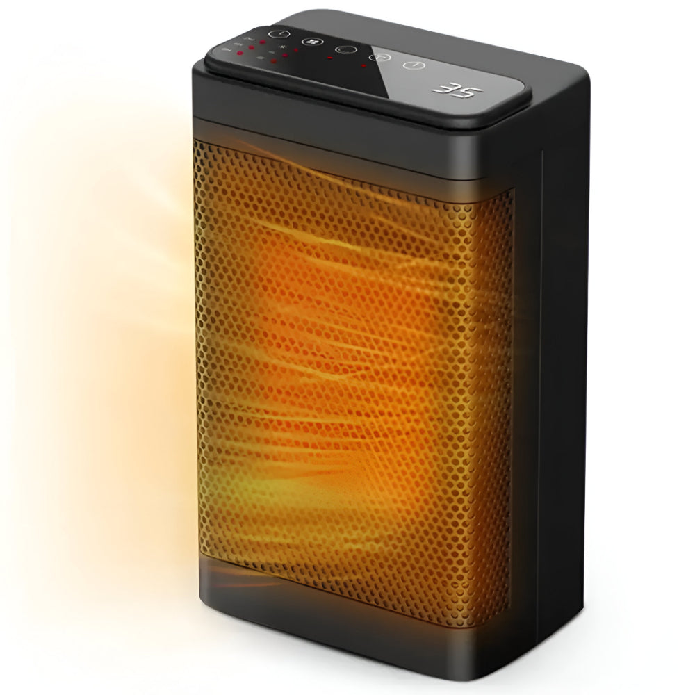 Indoor Space Heater With Thermostat And Timer, Oscillating Heat