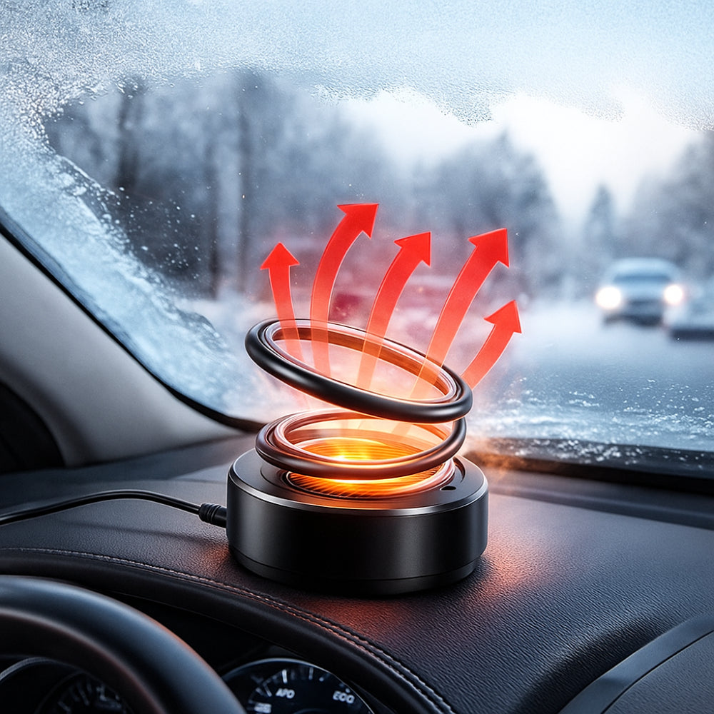 Compact Car Deicer Space Heater With Kinetic Coil System