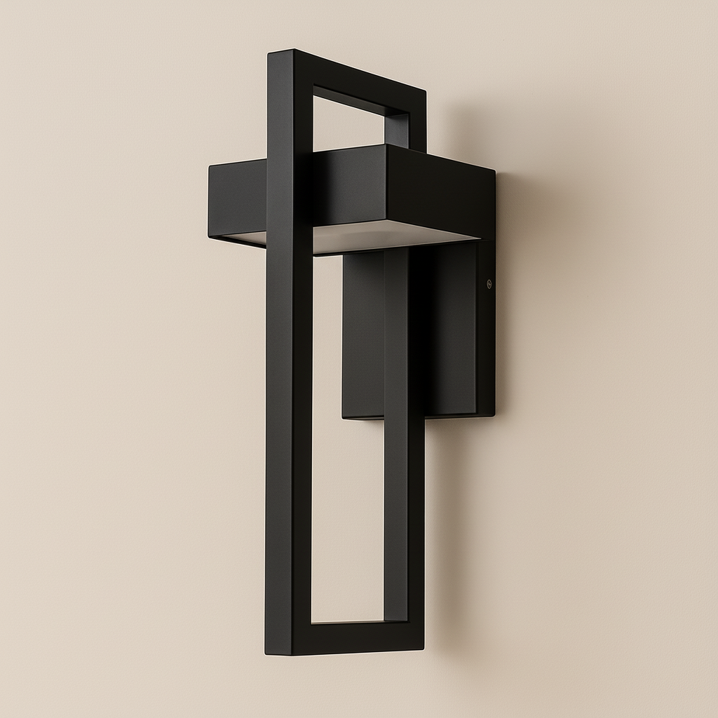 AeroLumen Elegant Modern Outdoor Wall Sconce With LED Illumination