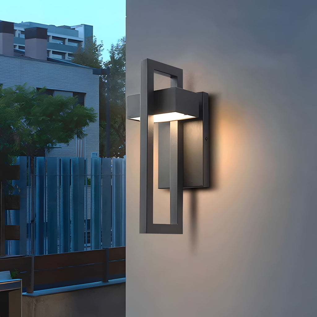 AeroLumen Elegant Modern Outdoor Wall Sconce With LED Illumination
