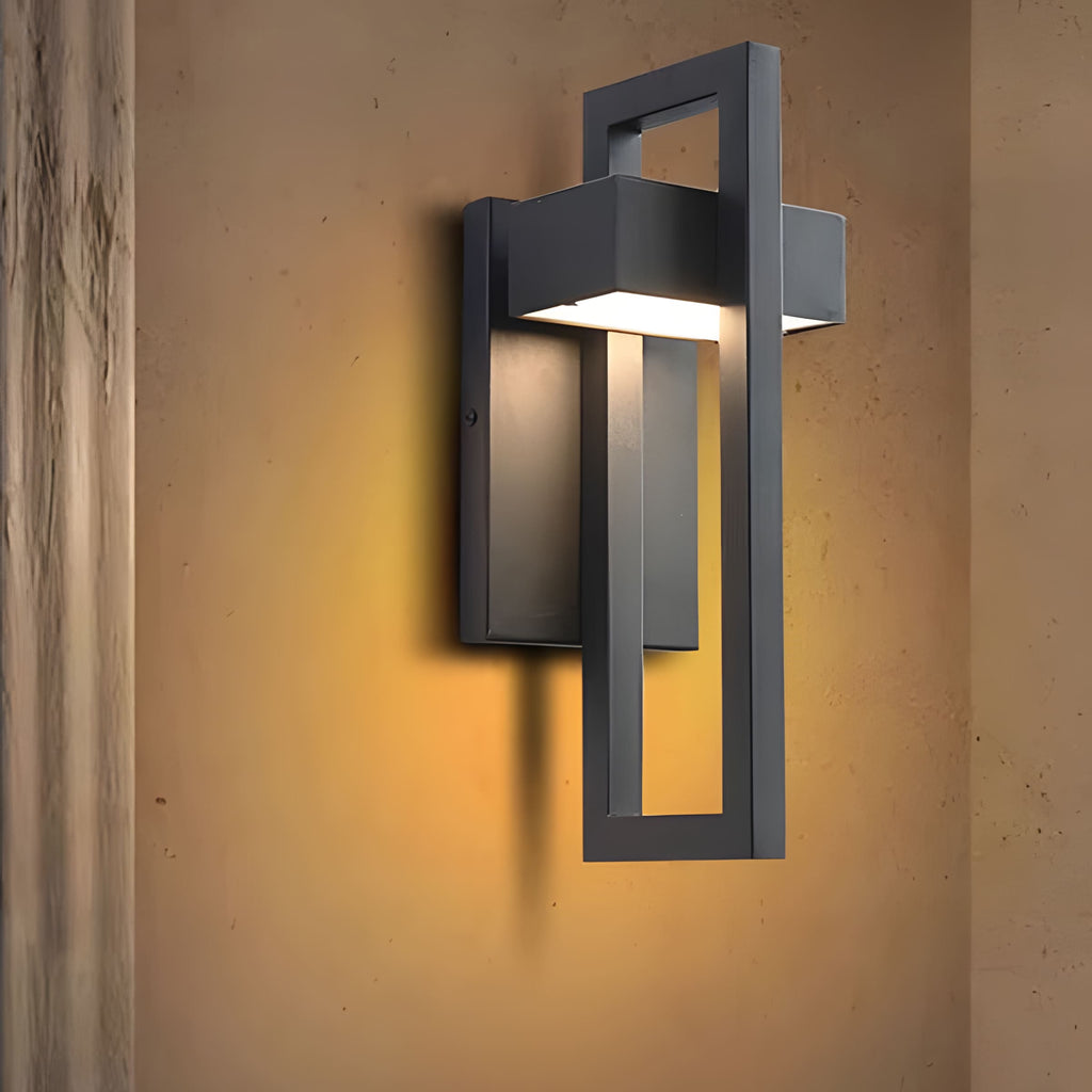 AeroLumen Elegant Modern Outdoor Wall Sconce With LED Illumination