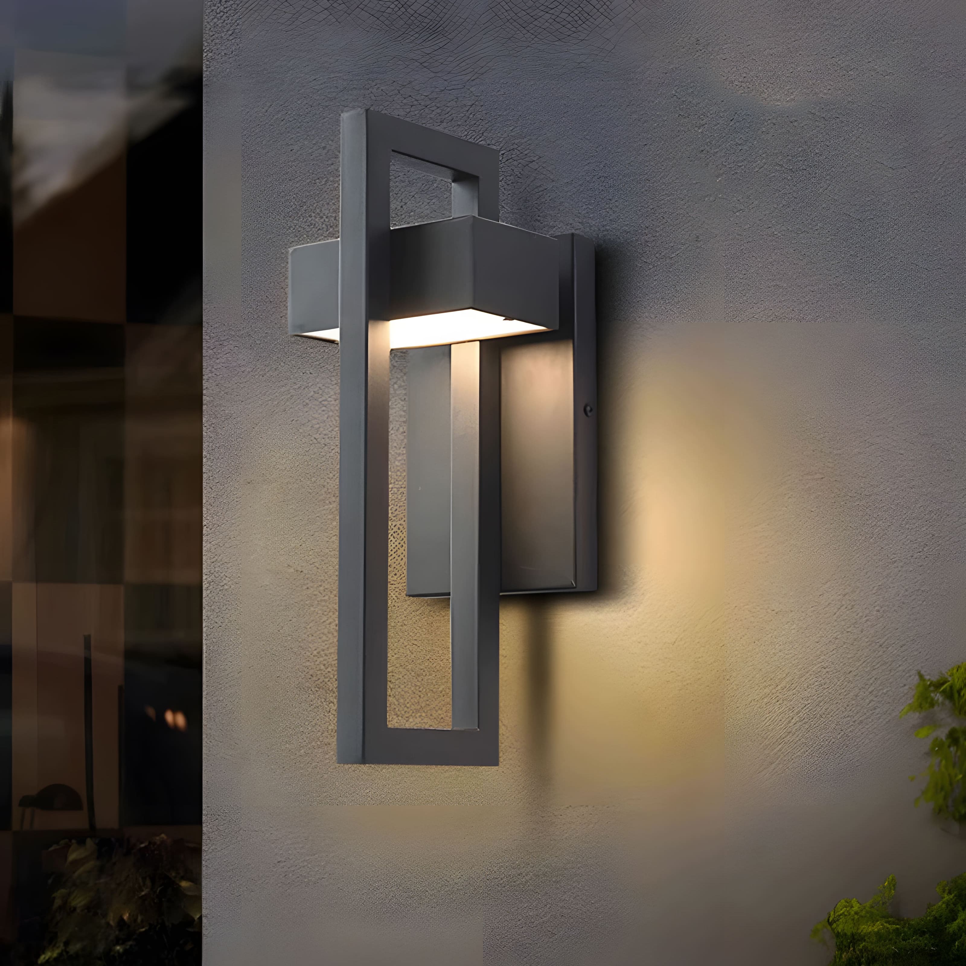 AeroLumen Elegant Modern Outdoor Wall Sconce With LED Illumination