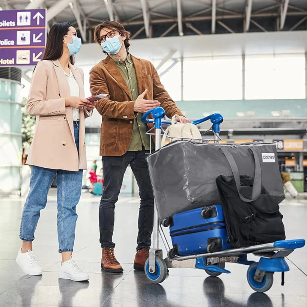 Durable Moving Storage Bags With Waterproof Zipper Tote
