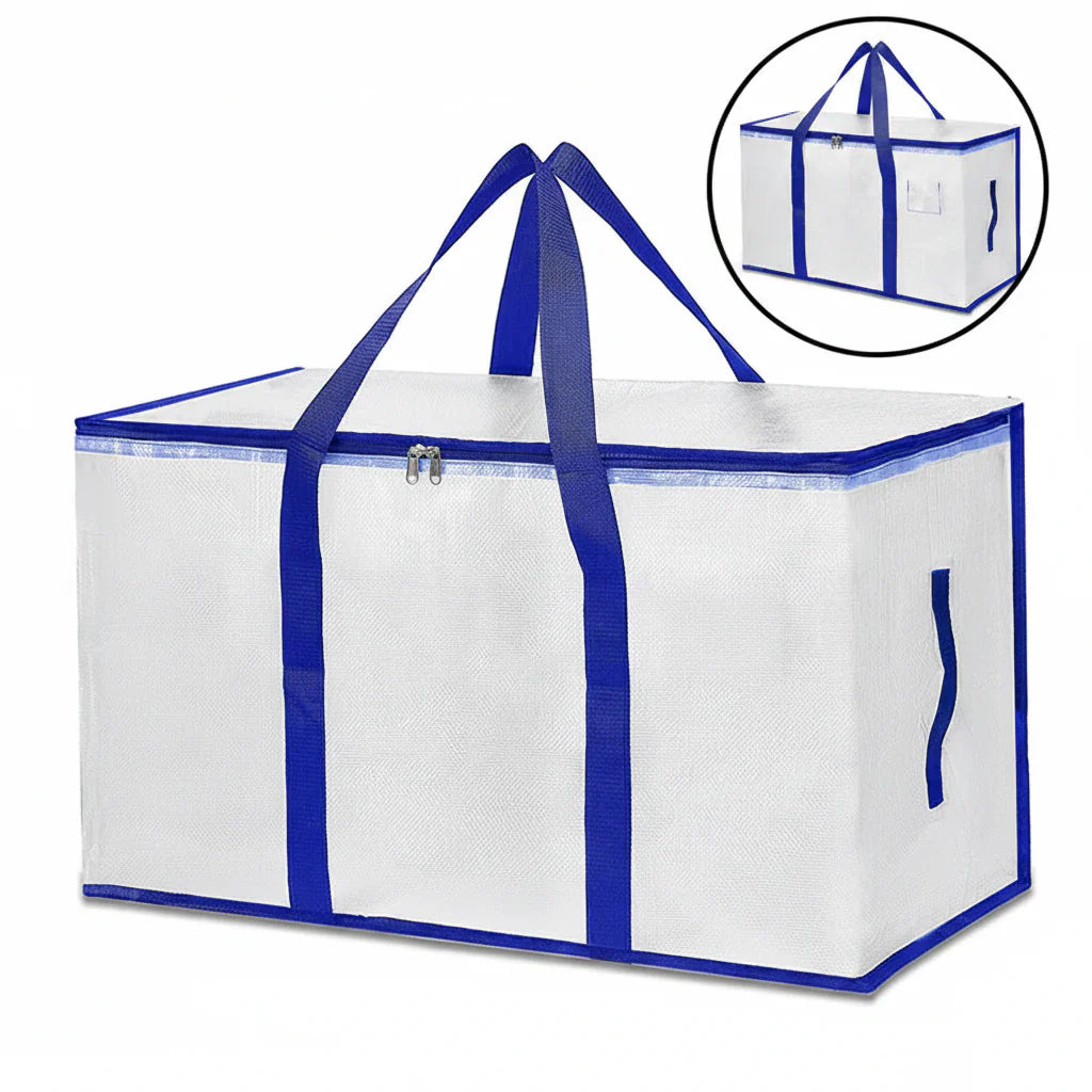 Durable Moving Storage Bags With Waterproof Zipper Tote
