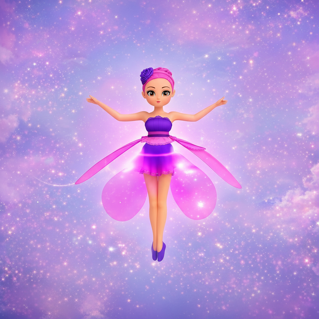 Charming Fairy Flying Toy With LED Lights And Hand Sensor For Kids