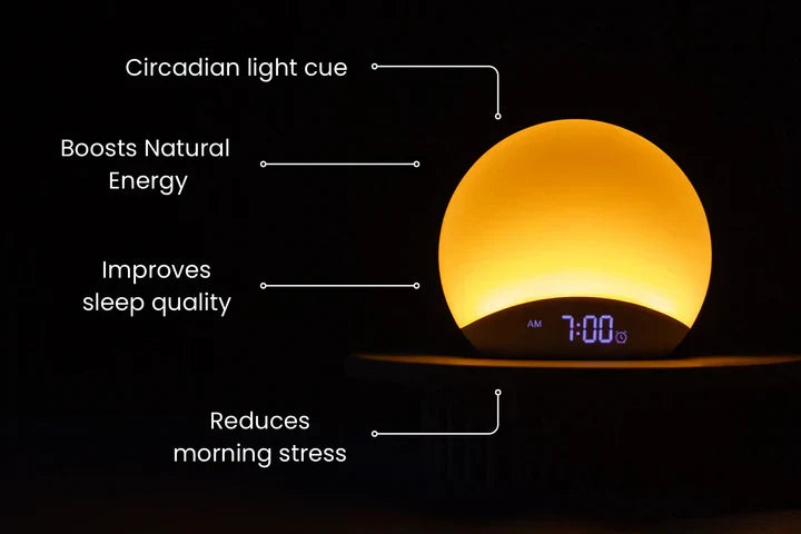 Le réveil lumineux Sunrise avec système d'alarme progressive | Rosalyssa