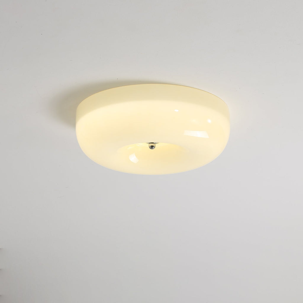 Stropní lampa Swirl ze skla s kovovým rámem, stmívatelná LED, bílá, kávová, béžová, 32, 40, 46 cm