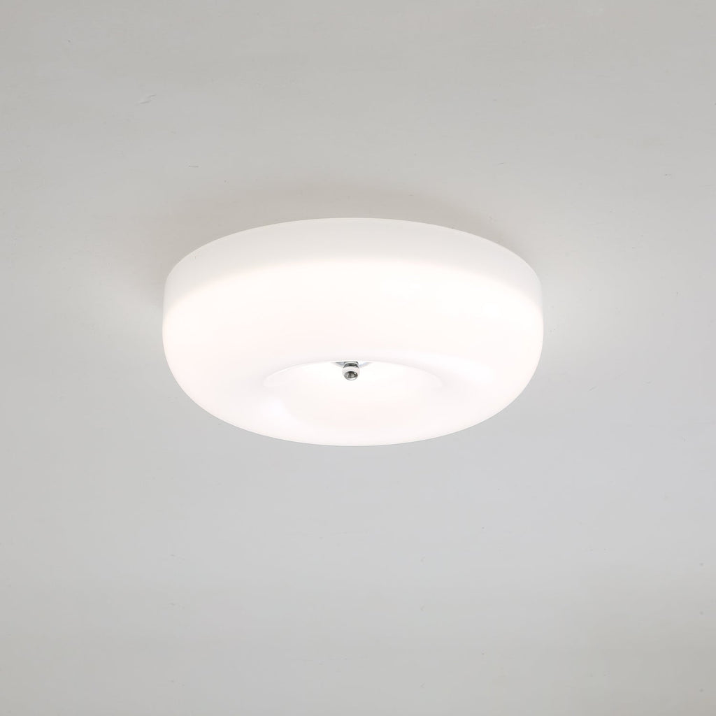 Stropní lampa Swirl ze skla s kovovým rámem, stmívatelná LED, bílá, kávová, béžová, 32, 40, 46 cm