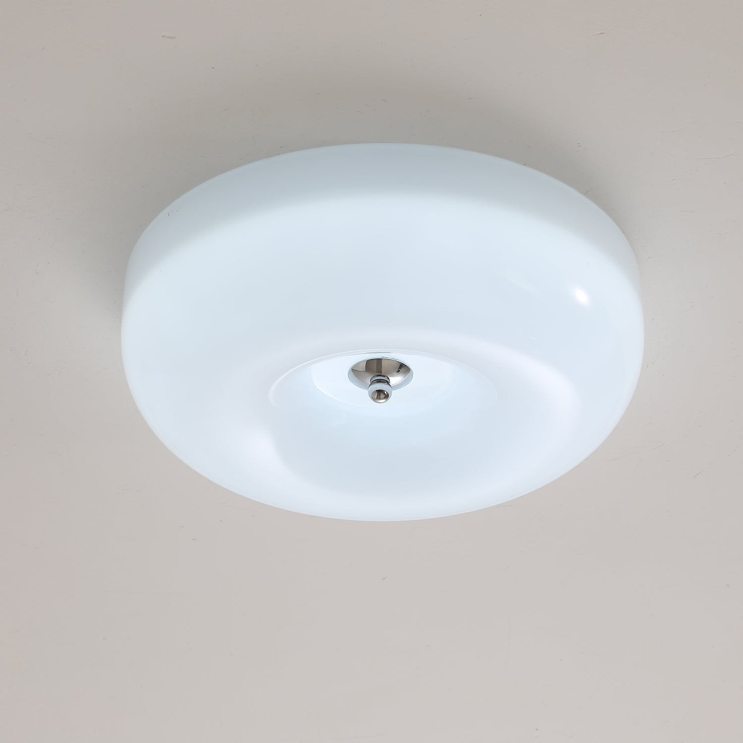 Stropní lampa Swirl ze skla s kovovým rámem, stmívatelná LED, bílá, kávová, béžová, 32, 40, 46 cm