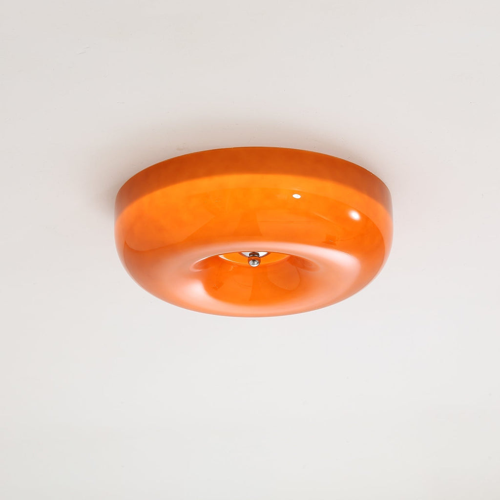 Stropní lampa Swirl ze skla s kovovým rámem, stmívatelná LED, bílá, kávová, béžová, 32, 40, 46 cm