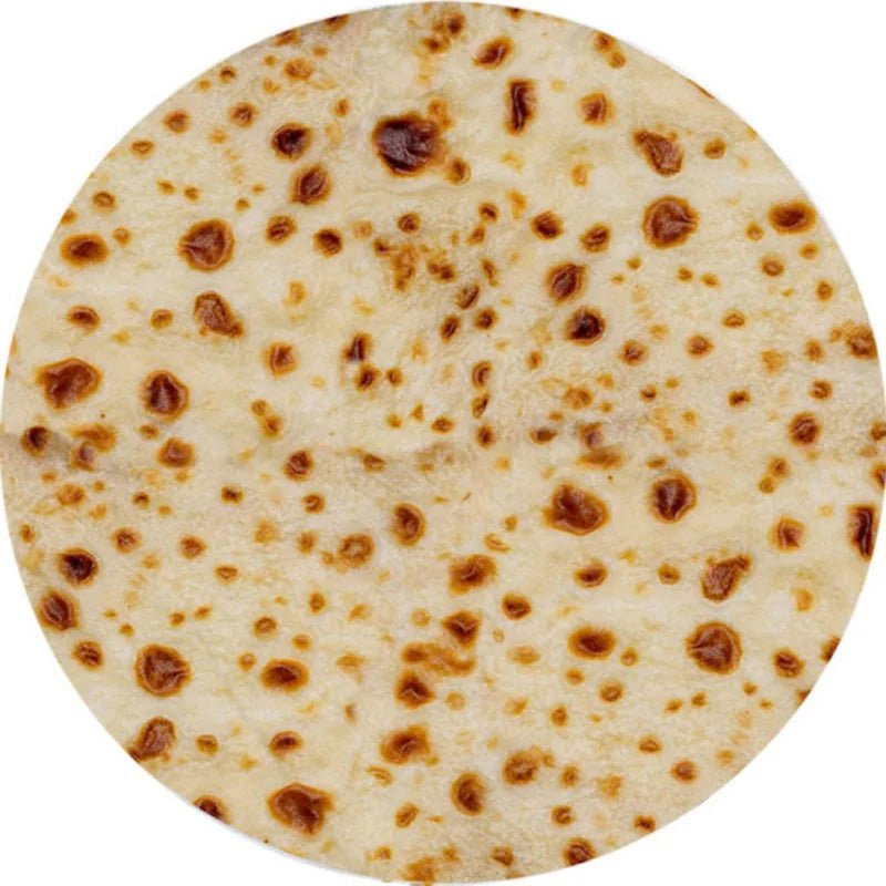 Taco Cuddle Cozy Taco -flanellipeitto hauskan tortillakuvion kera