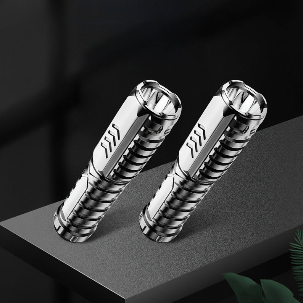 Rechargeable LED Tactical Flashlight With Aluminum Body For Outdoor Use
