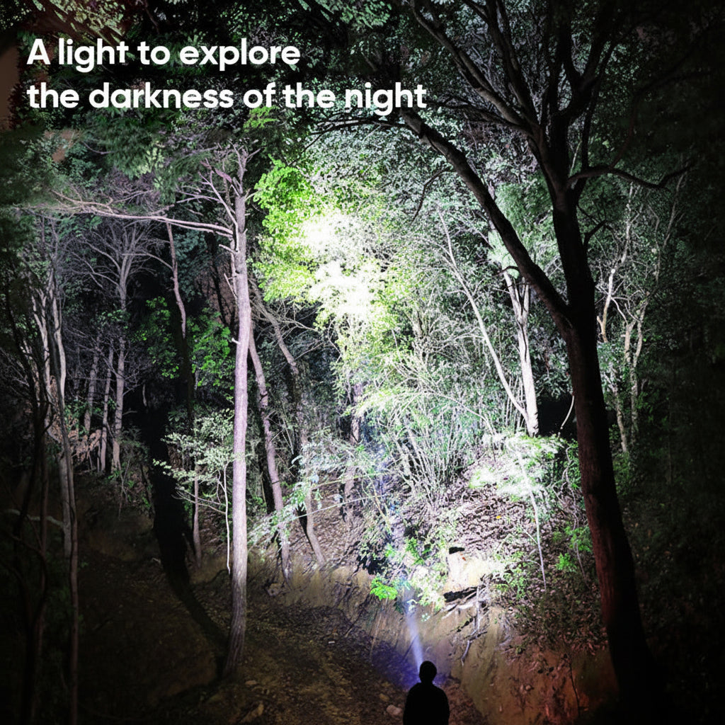 Rechargeable LED Tactical Flashlight With Aluminum Body For Outdoor Use