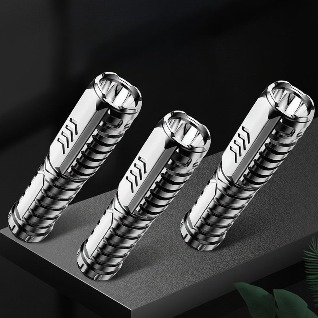 Rechargeable LED Tactical Flashlight With Aluminum Body For Outdoor Use