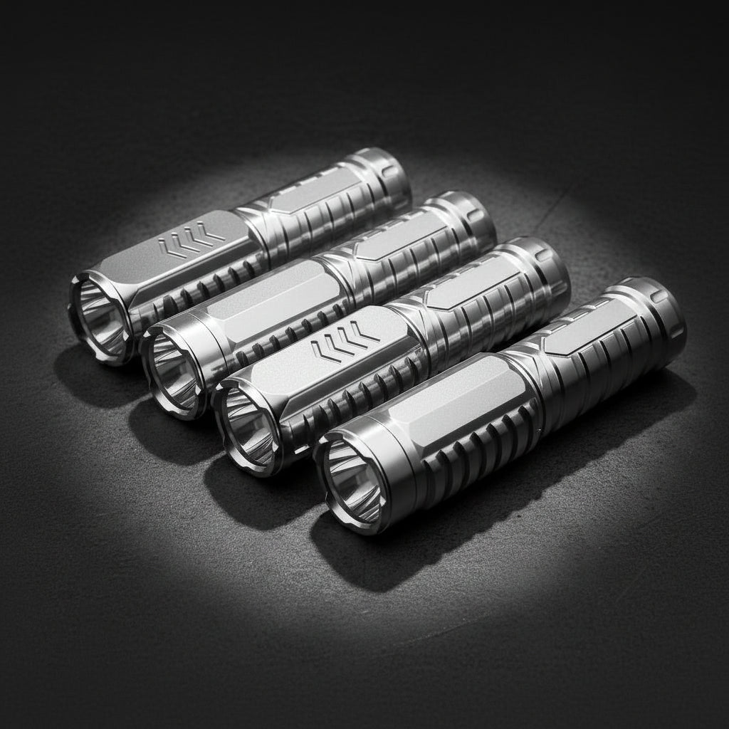 Rechargeable LED Tactical Flashlight With Aluminum Body For Outdoor Use