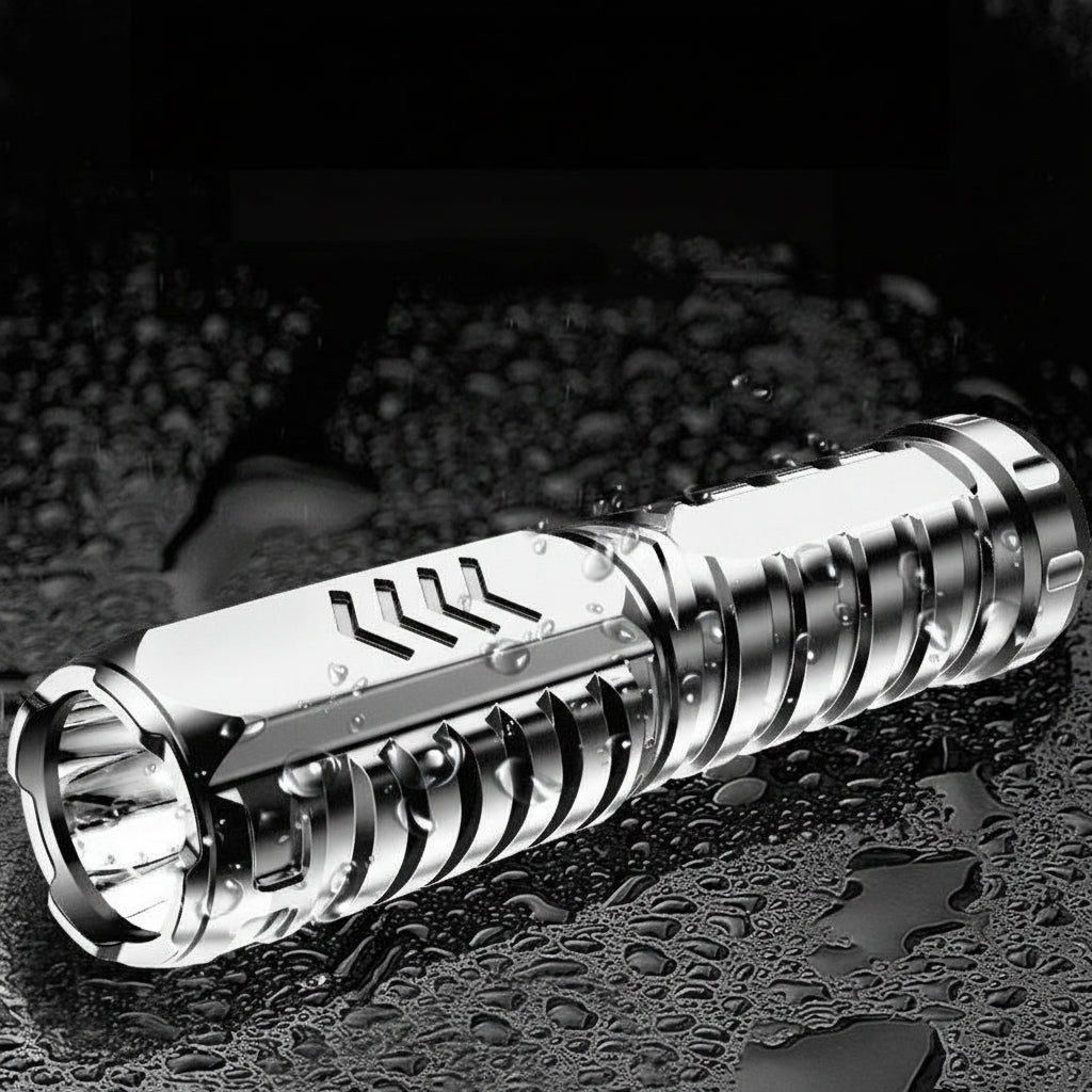 Rechargeable LED Tactical Flashlight With Aluminum Body For Outdoor Use
