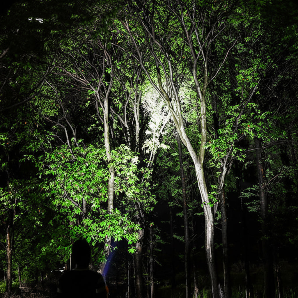 Rechargeable LED Tactical Flashlight With Aluminum Body For Outdoor Use