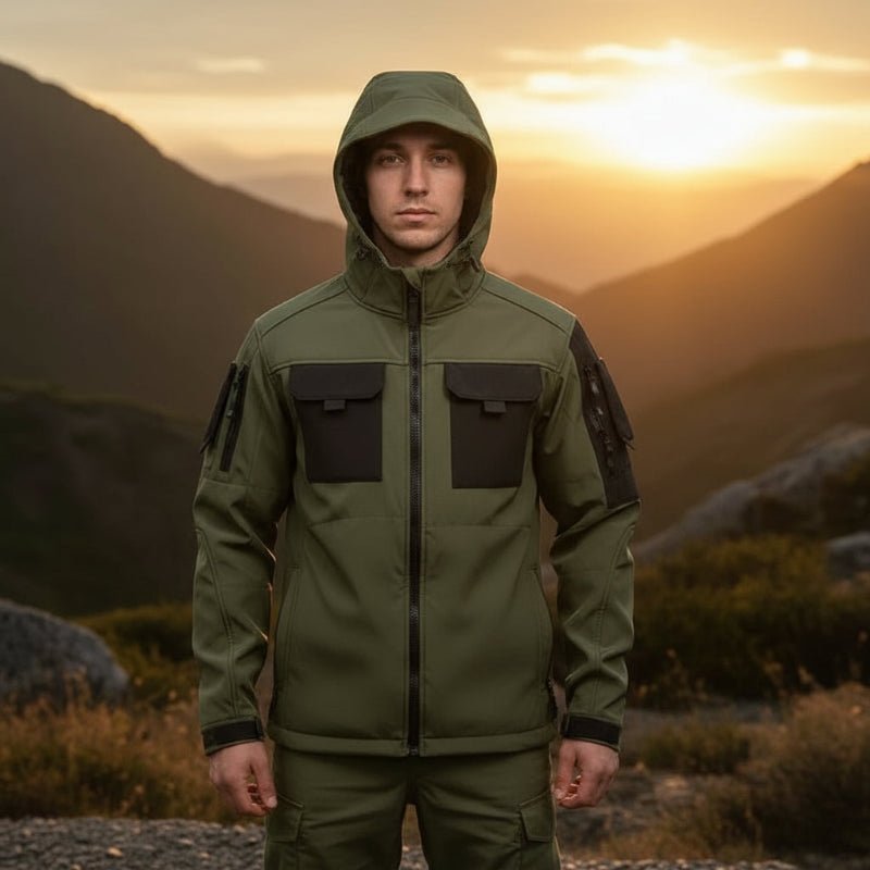 AeroGuard Pro Taktische wasserdichte und winddichte Jacke für Outdoor-Abenteuer