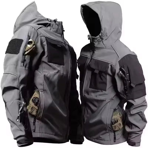 AeroGuard Pro Tactical Waterproof and Windproof Jacket for Outdoor Adventures