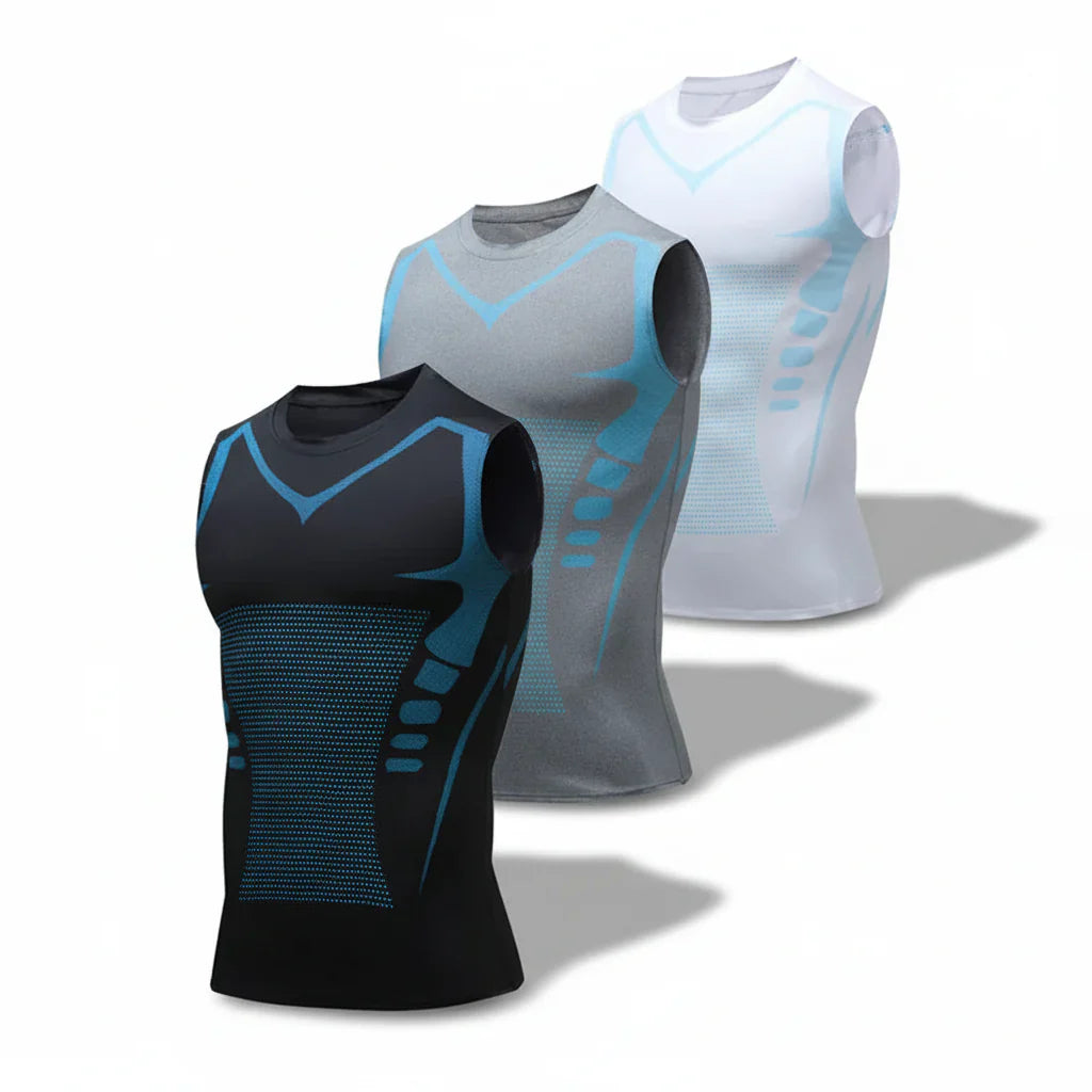 Ionic formende singlet for holdningsstøtte og komfort