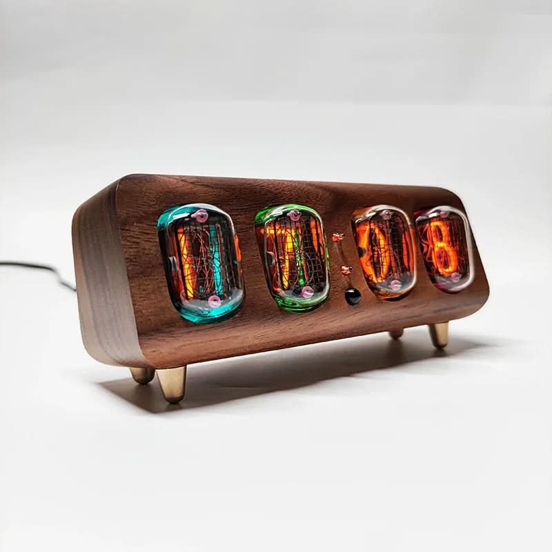 AuroraNix Orologio Nixie con Controllo Bluetooth per Arredamento Moderno