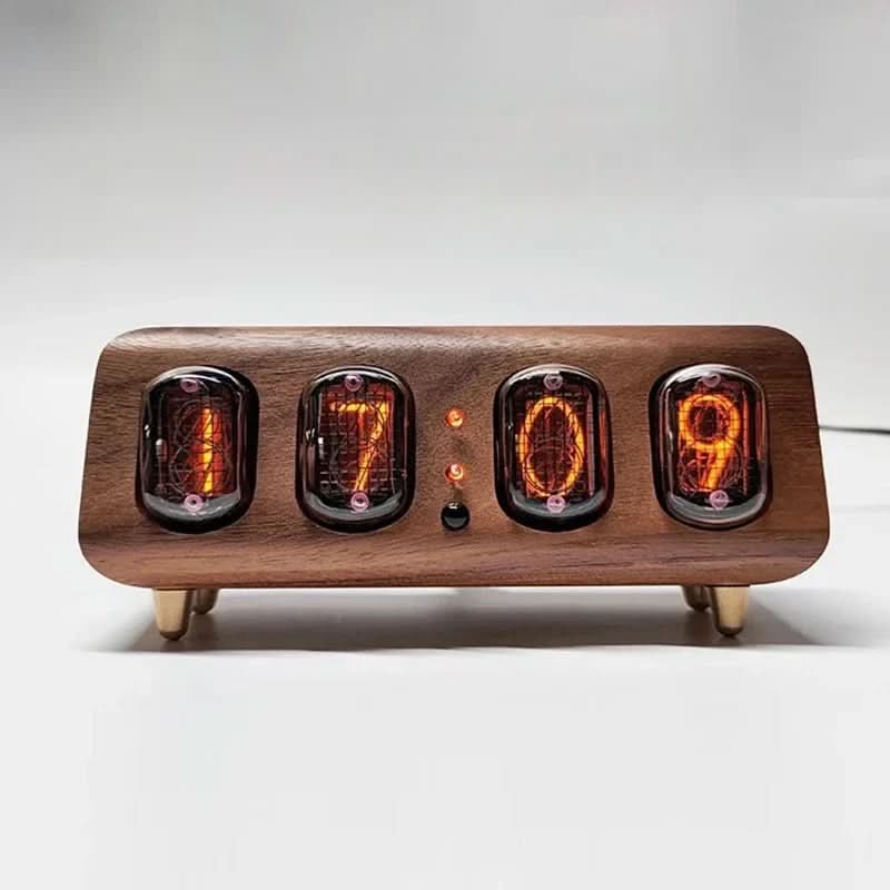 AuroraNix Orologio Nixie con Controllo Bluetooth per Arredamento Moderno