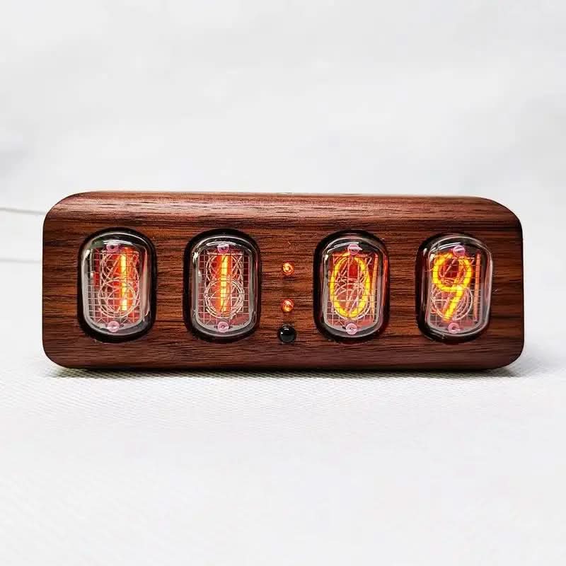 AuroraNix Orologio Nixie con Controllo Bluetooth per Arredamento Moderno