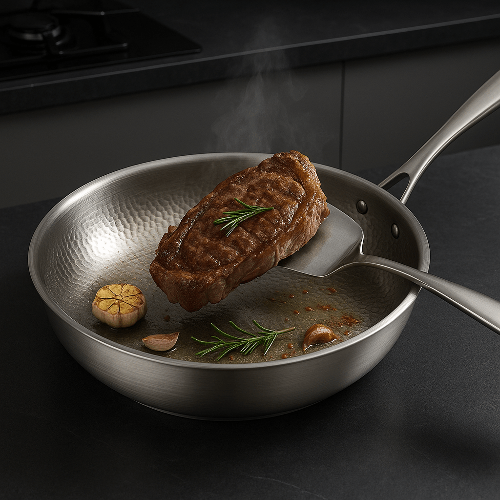 Aurora Premium Pan - Uncoated Pan For All Hob Types