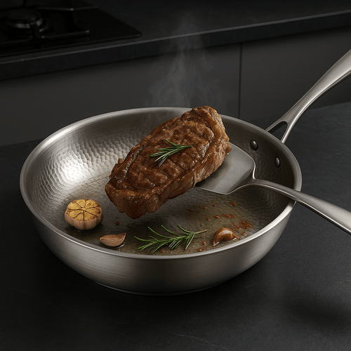 Apex Titan Bratpfanne 2.0 Kratzfester Titan Ohne Beschichtung für Perfektes Braten