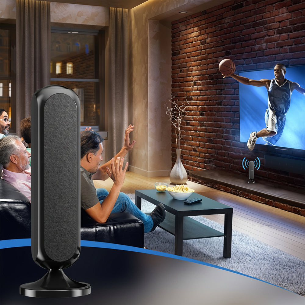 Innenantenne für digitalen HD- und 4K-Fernsehempfang mit Langstrecken-Signalverstärker