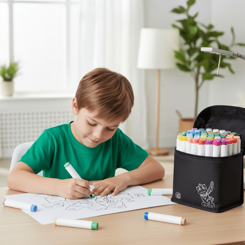 AstraFlex Sketch Pen Set With 48 Vibrant Inks For Sketching And Shading