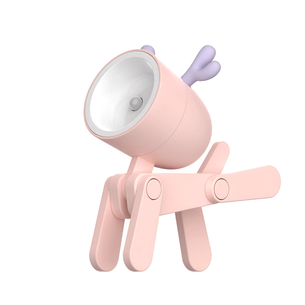 BlossomClip LED USB stolní lampa s klipem, růžová s flexibilním ramenem