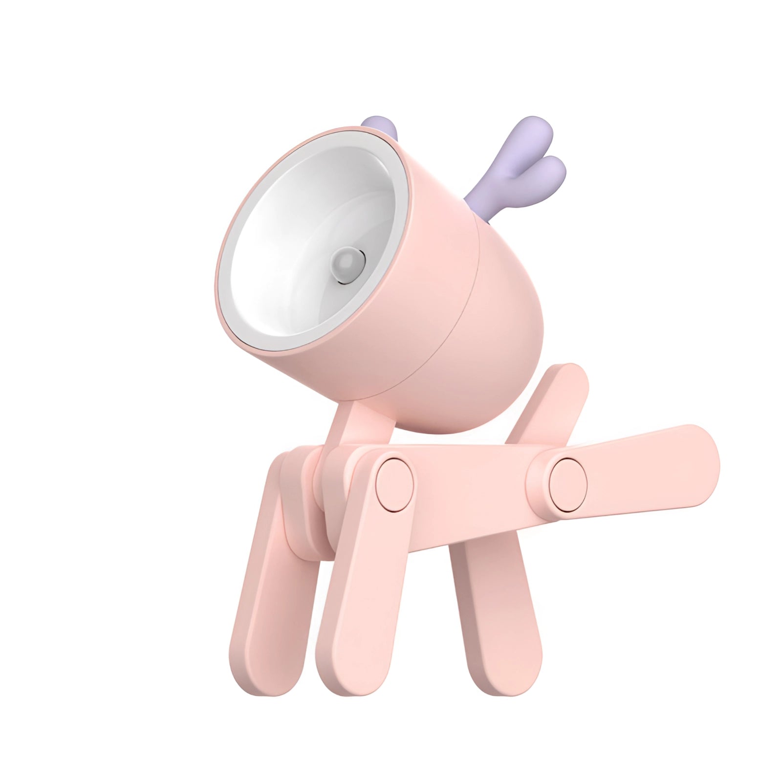 BlossomClip LED USB stolní lampa s klipem, růžová s flexibilním ramenem