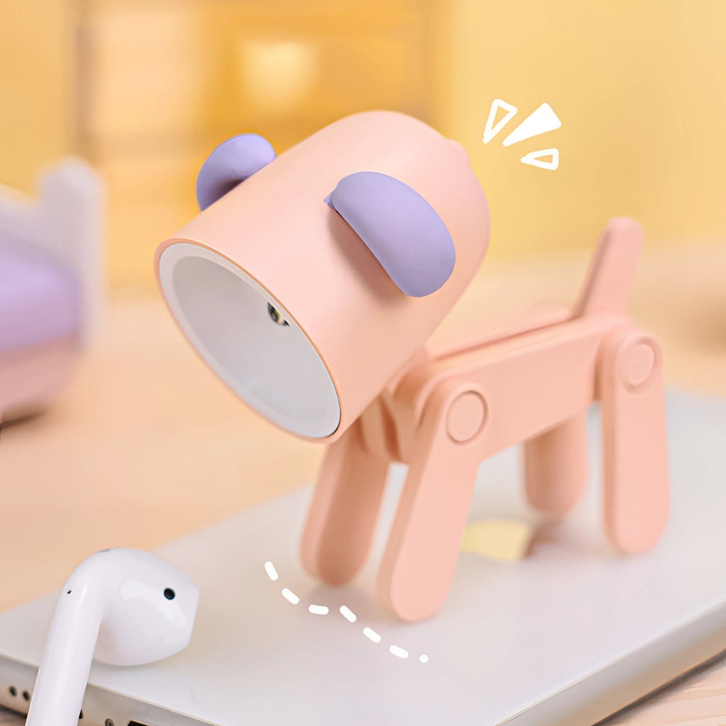 BlossomClip LED USB stolní lampa s klipem, růžová s flexibilním ramenem