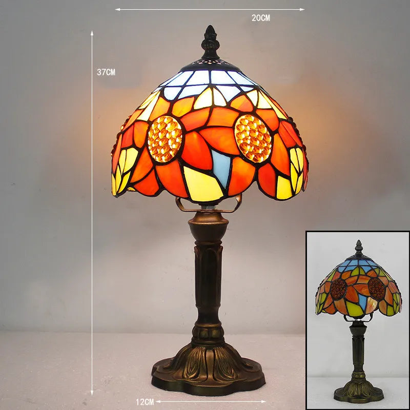 NovaGlow bureaulamp in Tiffany-stijl voor thuis- of kantoorgebruik