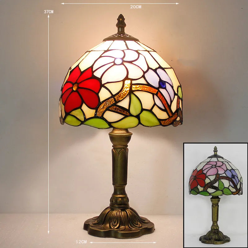 NovaGlow bureaulamp in Tiffany-stijl voor thuis- of kantoorgebruik