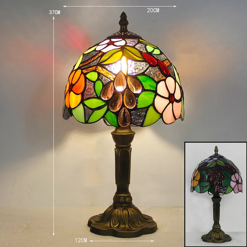 NovaGlow bureaulamp in Tiffany-stijl voor thuis- of kantoorgebruik