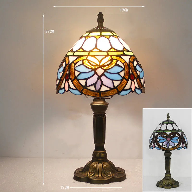 NovaGlow bureaulamp in Tiffany-stijl voor thuis- of kantoorgebruik