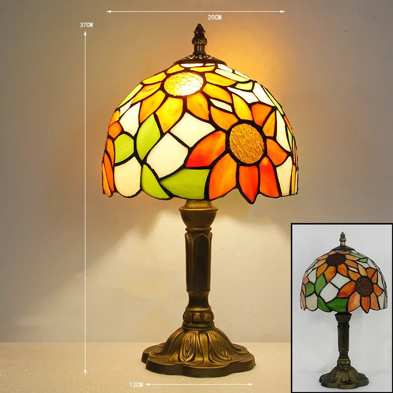 NovaGlow bureaulamp in Tiffany-stijl voor thuis- of kantoorgebruik