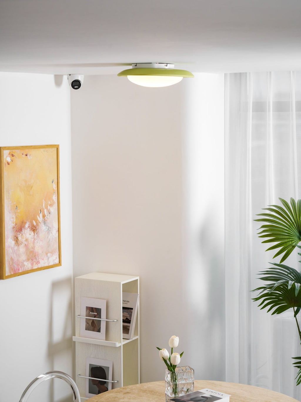 Oválné stropní svítidlo z pryskyřice, stmívatelné LED, zelené nebo béžové, 3000K-6000K, 36 cm nebo 46 cm