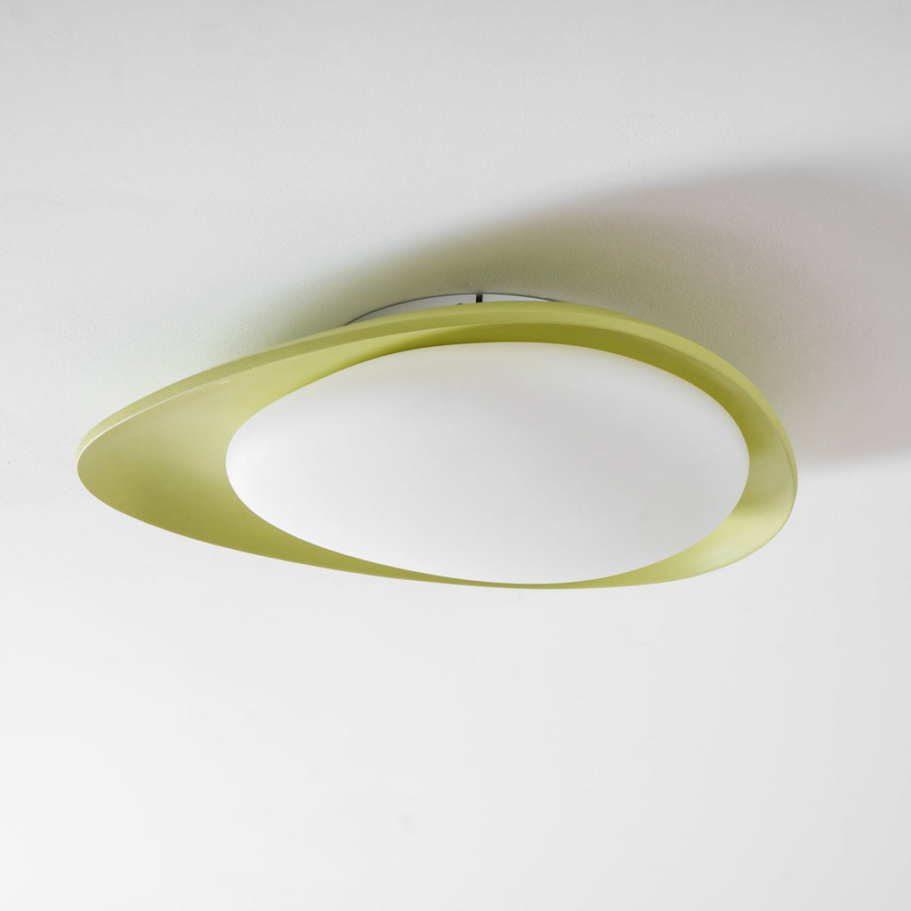 Oválné stropní svítidlo z pryskyřice, stmívatelné LED, zelené nebo béžové, 3000K-6000K, 36 cm nebo 46 cm