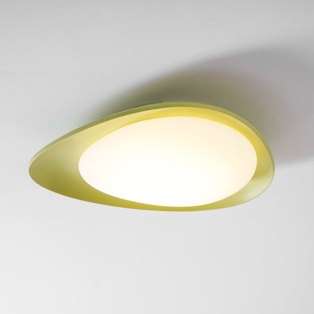 Oválné stropní svítidlo z pryskyřice, stmívatelné LED, zelené nebo béžové, 3000K-6000K, 36 cm nebo 46 cm